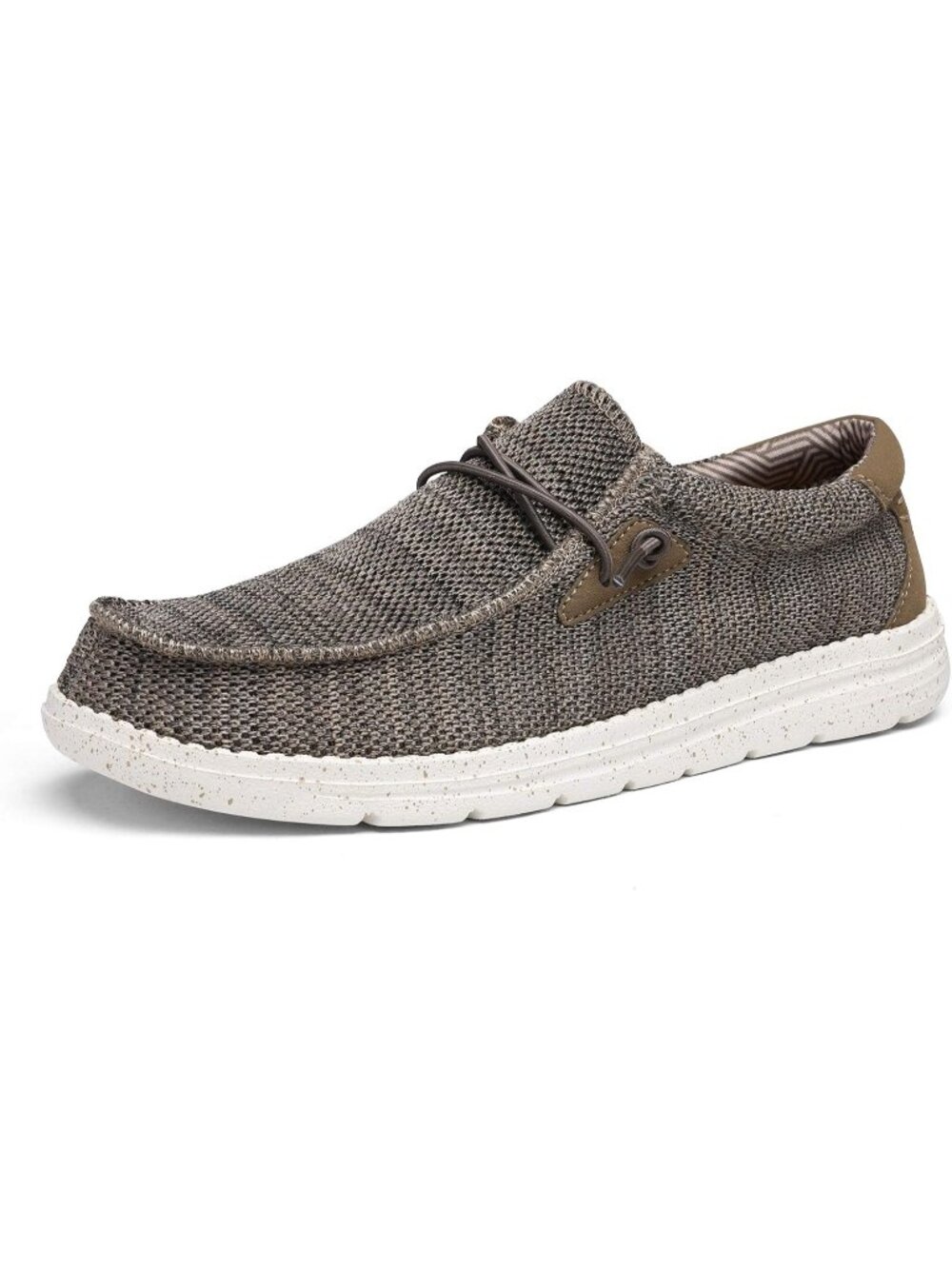 Bruno Marc Men's Brown Round Toe Breathable Flexible Casual Slip On Loafers